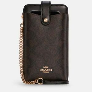 Coach North/South phone holder and wallet